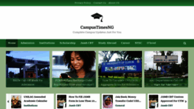 What Campustimesng.com website looks like in 2024 
