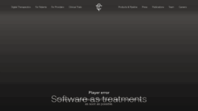 What Clicktherapeutics.com website looks like in 2024 
