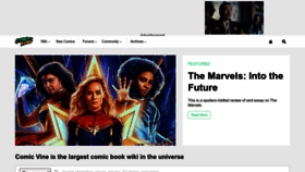 What Comicvine.gamespot.com website looks like in 2024 