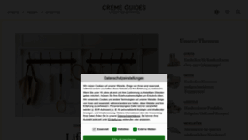 What Cremeguides.com website looked like in 2024 (1 year ago)