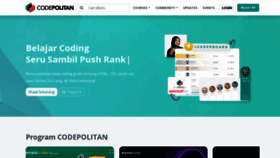 What Codepolitan.com website looks like in 2024 