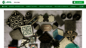What Cementtile.vn website looked like in 2024 (1 year ago)