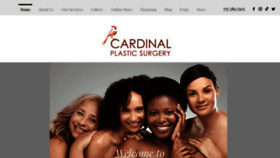 What Cardinalplasticsurgery.com website looks like in 2024 