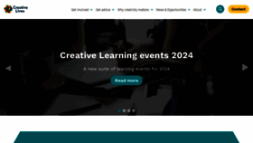 What Creative-lives.org website looks like in 2024 