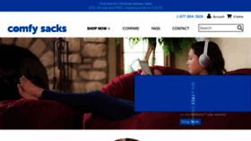 What Comfysacks.com website looks like in 2024 