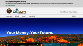 What Calsavers.com website looks like in 2024 