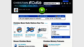 What Christianradio.com website looks like in 2024 