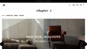 What Chapterone.kr website looks like in 2024 