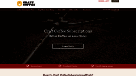 What Craftcoffee.com website looks like in 2024 