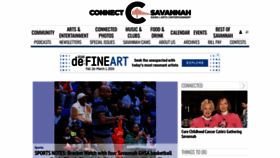 What Connectsavannah.com website looked like in 2024 (1 year ago)