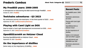 What Cambus.net website looks like in 2024 