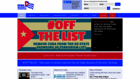 What Cuba-solidarity.org.uk website looks like in 2024 