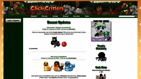 What Clickcritters.com website looks like in 2024 