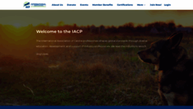 What Canineprofessionals.com website looks like in 2024 
