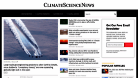 What Climatesciencenews.com website looks like in 2024 