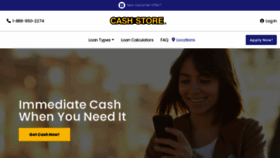 What Cashstore.com website looks like in 2024 