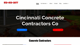 What Cincinnaticoncretecontractorsco.com website looks like in 2024 