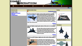 What Combataircraft.com website looks like in 2024 