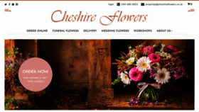 What Cheshireflowers.co.uk website looks like in 2024 