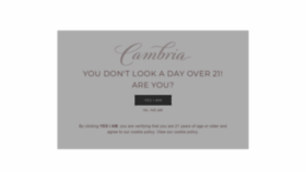 What Cambriawines.com website looks like in 2024 