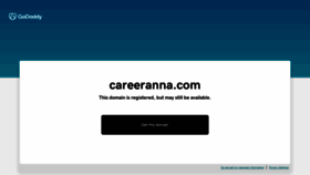What Careeranna.com website looks like in 2024 