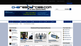 What Cheresources.com website looks like in 2024 