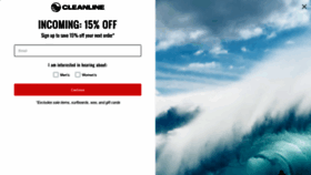 What Cleanlinesurf.com website looks like in 2024 