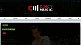What Cincymusic.com website looks like in 2024 