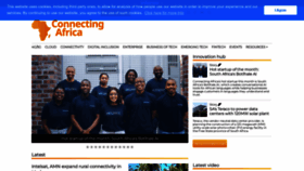 What Connectingafrica.com website looks like in 2024 