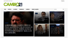 What Cambio21.cl website looks like in 2024 