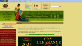 What Chineseclothingonline.com website looks like in 2024 