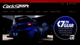 What Corksport.com website looks like in 2024 