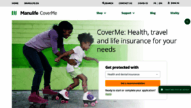 What Coverme.com website looks like in 2024 