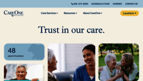 What Care-one.com website looks like in 2024 