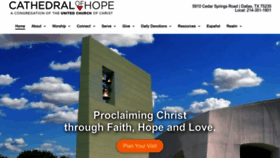 What Cathedralofhope.com website looks like in 2024 