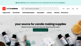 What Candlescience.com website looks like in 2024 