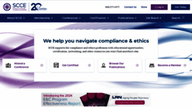 What Corporatecompliance.org website looks like in 2024 