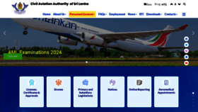 What Caa.lk website looks like in 2024 