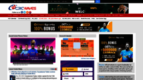 What Cricwaves.com website looks like in 2024 
