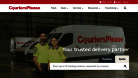 What Couriersplease.com.au website looks like in 2024 