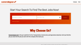 What Careersingear.com website looks like in 2024 