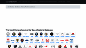 What Cars-directory.net website looks like in 2024 