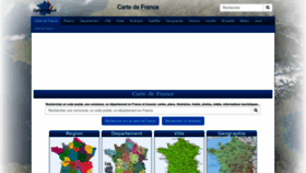 What Cartesfrance.fr website looks like in 2024 