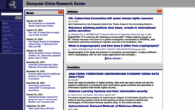 What Crime-research.org website looks like in 2024 