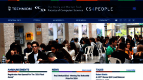 What Cs.technion.ac.il website looked like in 2024 (2 years ago)