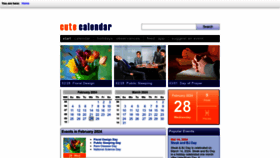 What Cute-calendar.com website looks like in 2024 