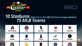 What Cactusleague.com website looks like in 2024 