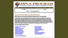 What Campusprogram.com website looks like in 2024 
