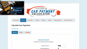 What Carpaymentcalculator.net website looks like in 2024 