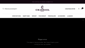 What Charriol.com website looks like in 2024 